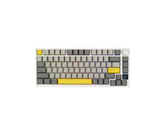Клавиатура Epomaker AK820 Pro 75 Flying Fish Switch Hot-Swap RGB USB/Wireless/Bluetooth UA White (AK820-PRO-W-FF)