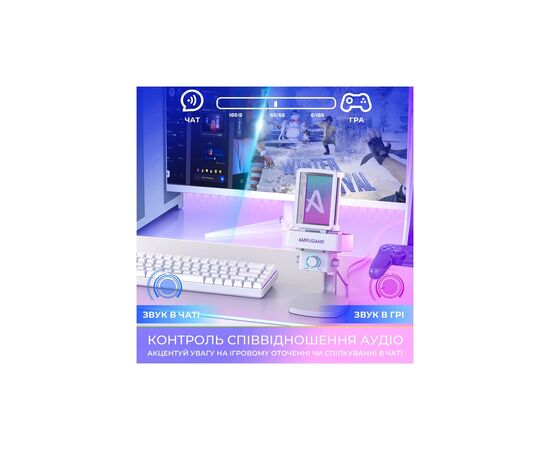 Мікрофон Fifine Ampligame Q8PROW USB White (Q8PROW), зображення 7 Мікрофон Fifine Ampligame Q8PROW USB White (Q8PROW), зображення 7
