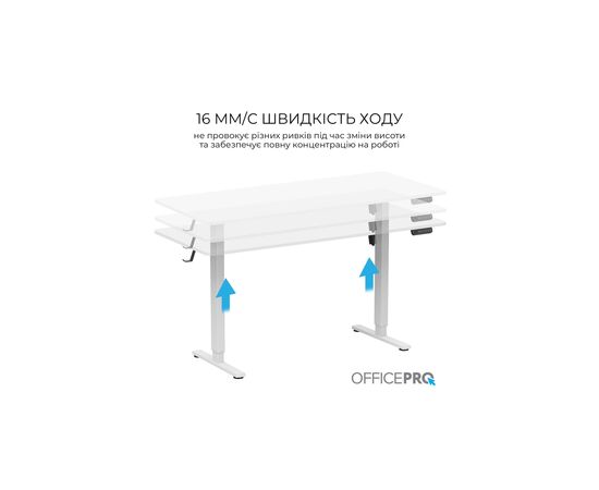Компьютерный стол OfficePro ODE1670W White (ODE1670W), изображение 2 Компьютерный стол OfficePro ODE1670W White (ODE1670W), изображение 2