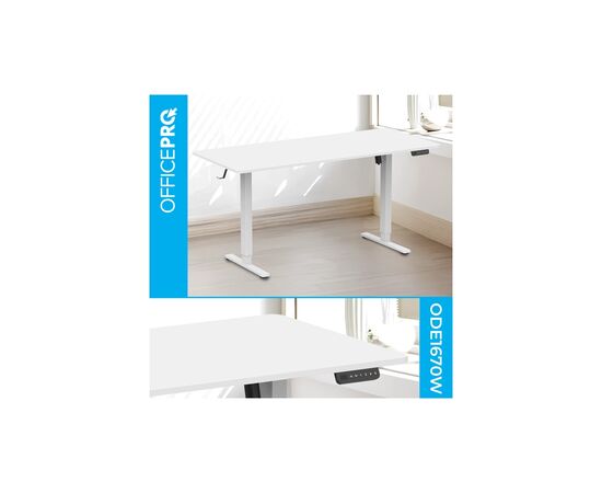 Компьютерный стол OfficePro ODE1670W White (ODE1670W), изображение 4 Компьютерный стол OfficePro ODE1670W White (ODE1670W), изображение 4