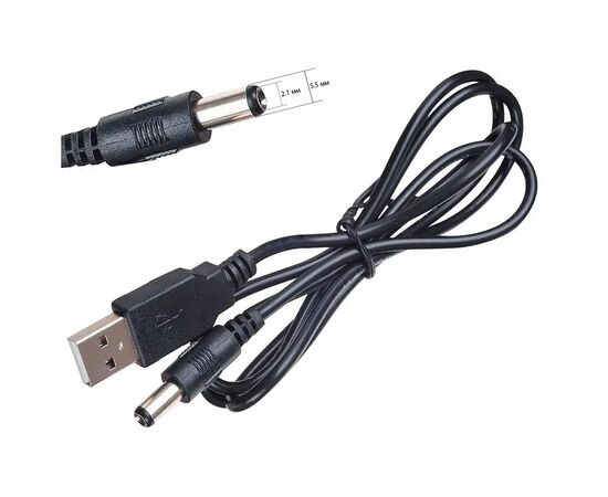 Кабель питания USB to DC 5.5x2.1mm 5V 1.0m Armorstandart (ARM79303), изображение 2 Кабель питания USB to DC 5.5x2.1mm 5V 1.0m Armorstandart (ARM79303), изображение 2