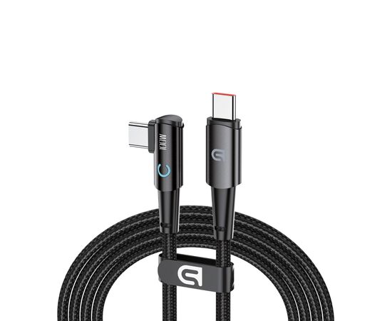 Дата кабель USB-C to USB-C 1.2m 90-degree 100W black Armorstandart (ARM75870)