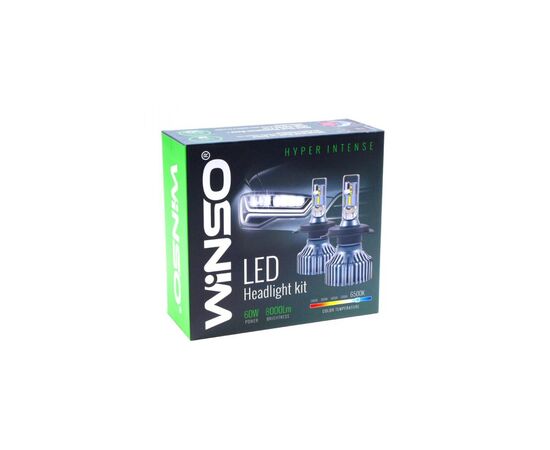 Автолампа Winso LED H4 12/24V 60Вт 8000Лм. (798400), изображение 6 Автолампа Winso LED H4 12/24V 60Вт 8000Лм. (798400), изображение 6