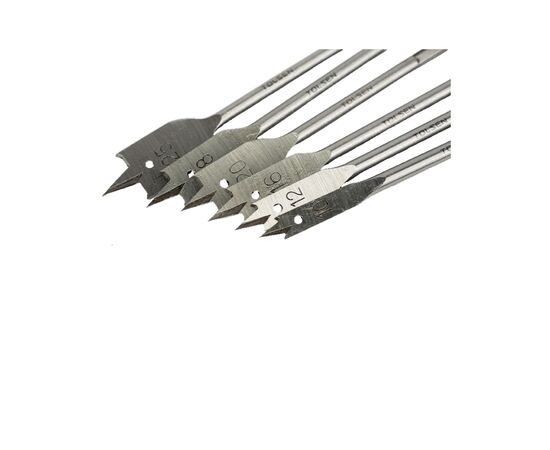 Набор сверл Tolsen плоских по дереву 6 шт 10, 12, 16, 18, 20, 25мм (75655), изображение 6