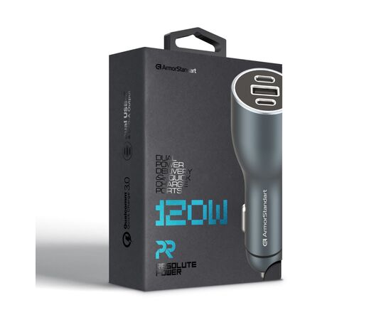 Зарядное устройство Armorstandart Resolute Power ASPP-21 120W 2xUSB-C, 1xUSB-A (ARM70026), изображение 2 Зарядное устройство Armorstandart Resolute Power ASPP-21 120W 2xUSB-C, 1xUSB-A (ARM70026), изображение 2