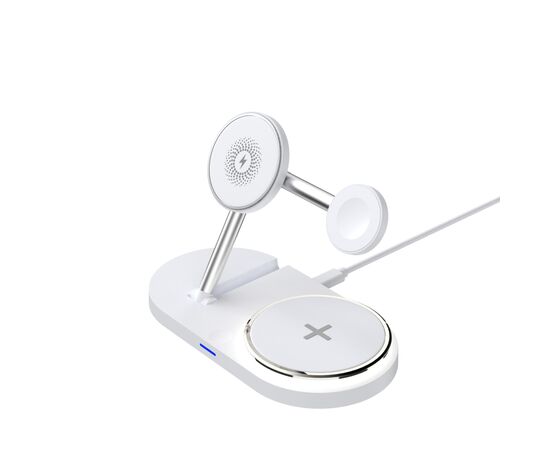 Зарядний пристрій Armorstandart Wireless Charging H101 3 in 1 Magnetic White (ARM78102)