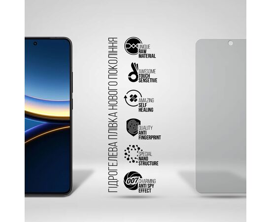 Пленка защитная Armorstandart Hydrogel Anti-spy Xiaomi Poco F7 Pro (ARM80341), изображение 2