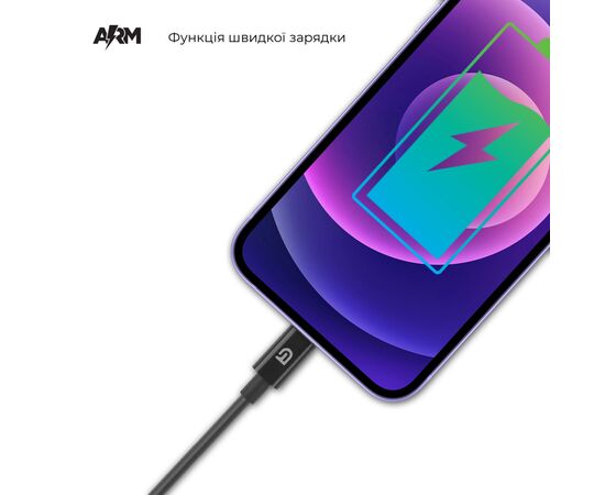 Дата кабель USB 2.0 AM to Lightning 1.0m black Armorstandart (ARM64287), изображение 4 Дата кабель USB 2.0 AM to Lightning 1.0m black Armorstandart (ARM64287), изображение 4