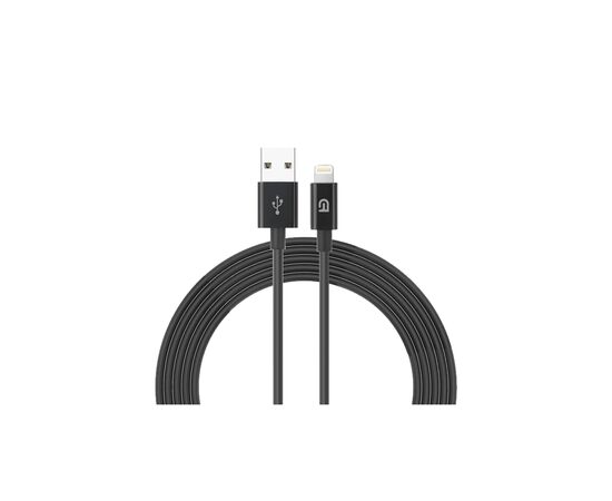 Дата кабель USB 2.0 AM to Lightning 1.0m black Armorstandart (ARM64287)