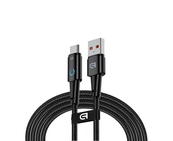 Дата кабель USB 2.0 AM to USB-C 1.2m 66W black Armorstandart (ARM75867)
