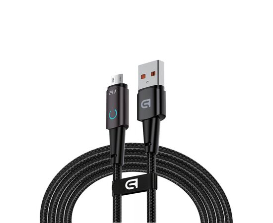 Дата кабель USB 2.0 AM to Micro 5P 1.2m 12W black Armorstandart (ARM75866)