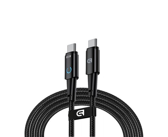 Дата кабель USB-C to USB-C 1.2m Magnetic 100W black Armorstandart (ARM75868)