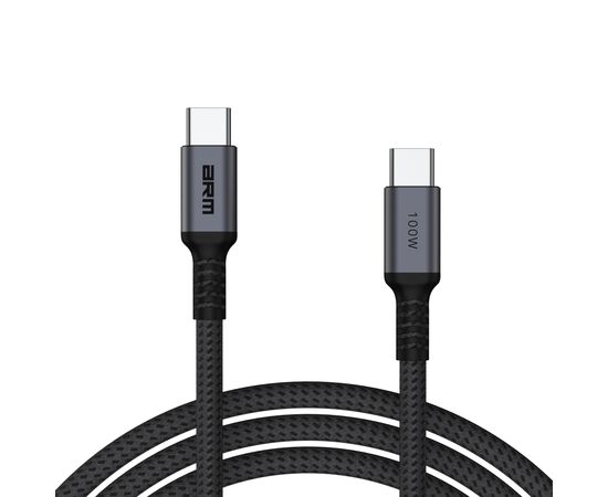 Дата кабель USB-C to USB-C 1.0m PD 100W black-grey Armorstandart (ARM69370)