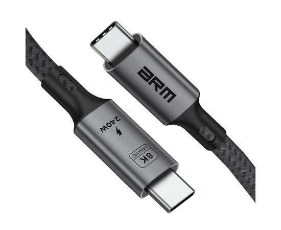 Дата кабель USB-C to USB-C 1.0m USB4 40Gbps 240W 8K60Hz black Armorstandart (ARM81921), зображення 3 Дата кабель USB-C to USB-C 1.0m USB4 40Gbps 240W 8K60Hz black Armorstandart (ARM81921), зображення 3