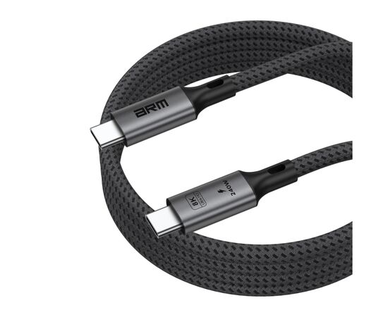 Дата кабель USB-C to USB-C 1.0m USB4 40Gbps 240W 8K60Hz black Armorstandart (ARM81921), зображення 5 Дата кабель USB-C to USB-C 1.0m USB4 40Gbps 240W 8K60Hz black Armorstandart (ARM81921), зображення 5
