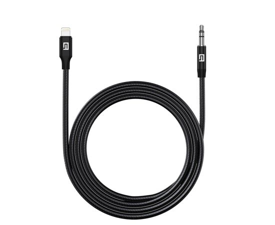 Кабель мультимедійний Lightning to 3.5mm M 1.0m black Armorstandart (ARM76889)