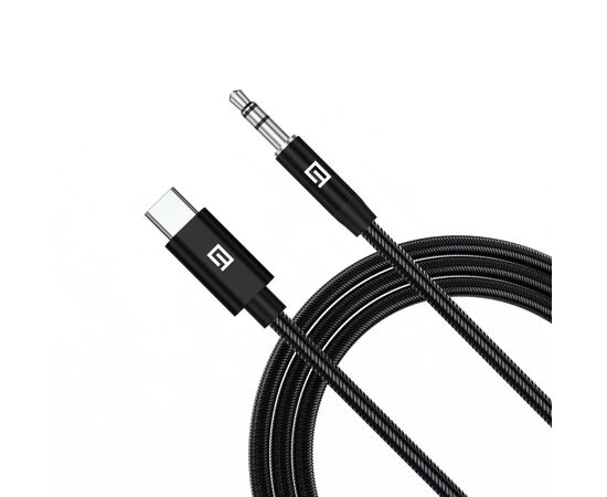 Кабель мультимедийный USB-C to 3.5mm M 1.0m black Armorstandart (ARM76888), изображение 2 Кабель мультимедийный USB-C to 3.5mm M 1.0m black Armorstandart (ARM76888), изображение 2