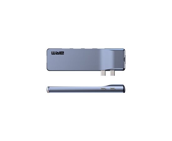 Концентратор Armorstandart For MacBook M-Series HDMI 4K, RJ45, PD, 3USB, SD, microSD Grey (ARM69367), изображение 2 Концентратор Armorstandart For MacBook M-Series HDMI 4K, RJ45, PD, 3USB, SD, microSD Grey (ARM69367), изображение 2
