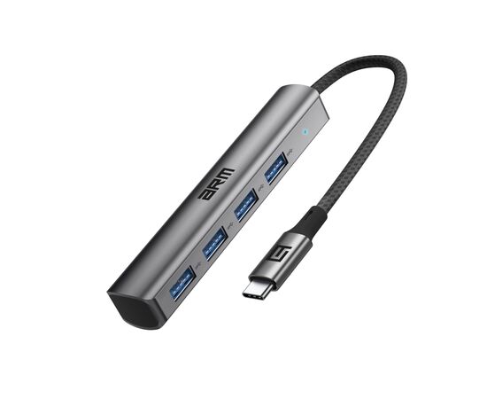 Концентратор Armorstandart USB-C to 4USB Grey (ARM69364)