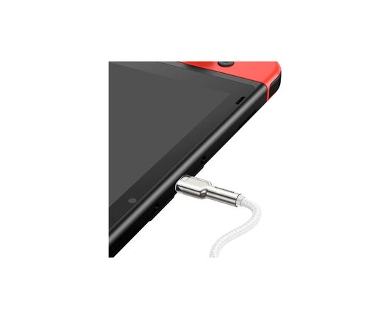 Дата кабель USB-C to USB-C 2.0 mCafule Metal PD 100W white Baseus (CATJK-D02), изображение 5 Дата кабель USB-C to USB-C 2.0 mCafule Metal PD 100W white Baseus (CATJK-D02), изображение 5