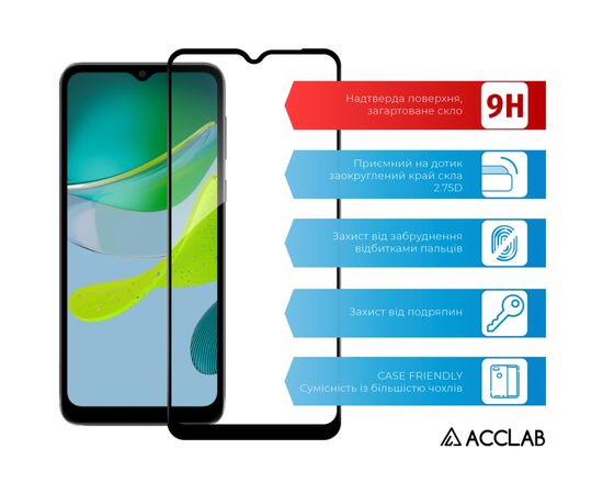 Стекло защитное ACCLAB Full Glue MOTO E13 Black (1283126573620), изображение 3 Стекло защитное ACCLAB Full Glue MOTO E13 Black (1283126573620), изображение 3