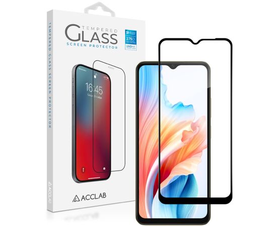Стекло защитное ACCLAB Full Glue Oppo A38 4G Black (1283126588570)