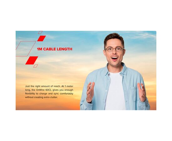 Дата кабель USB-C to USB-C 1.0m OnWire 60CL C-C 60W COLOR Braided 1m Light Blue Canyon (CND-CCAP60AB10LBL), изображение 7 Дата кабель USB-C to USB-C 1.0m OnWire 60CL C-C 60W COLOR Braided 1m Light Blue Canyon (CND-CCAP60AB10LBL), изображение 7