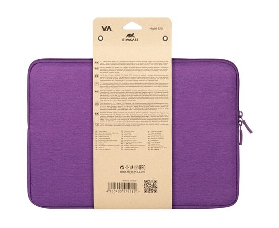 Чехол для ноутбука RivaCase 13.3" 7703 Suzuka Violet (7703Violet), изображение 12 Чехол для ноутбука RivaCase 13.3" 7703 Suzuka Violet (7703Violet), изображение 12