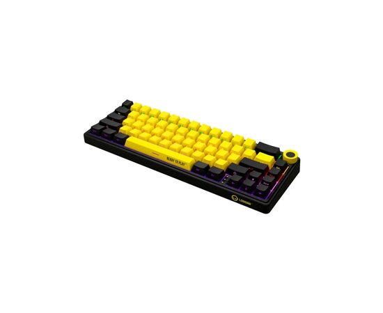 Клавіатура Lorgar KBP70MW Pro RGB Wireless/Bluetooth/USB UA Black/yellow (LRG-KBP70MW-YL-US), зображення 3 Клавіатура Lorgar KBP70MW Pro RGB Wireless/Bluetooth/USB UA Black/yellow (LRG-KBP70MW-YL-US), зображення 3