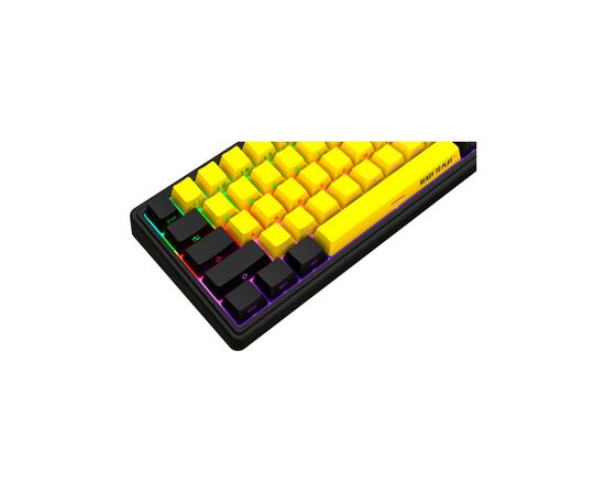 Клавіатура Lorgar KBP70MW Pro RGB Wireless/Bluetooth/USB UA Black/yellow (LRG-KBP70MW-YL-US), зображення 5 Клавіатура Lorgar KBP70MW Pro RGB Wireless/Bluetooth/USB UA Black/yellow (LRG-KBP70MW-YL-US), зображення 5