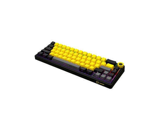 Клавіатура Lorgar KBP70MW Pro RGB Wireless/Bluetooth/USB UA Black/yellow (LRG-KBP70MW-YL-US), зображення 7 Клавіатура Lorgar KBP70MW Pro RGB Wireless/Bluetooth/USB UA Black/yellow (LRG-KBP70MW-YL-US), зображення 7