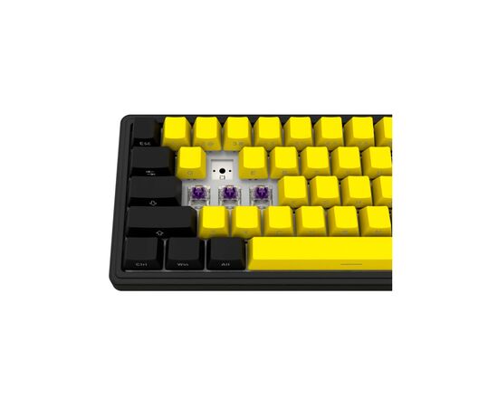 Клавіатура Lorgar KBP70MW Pro RGB Wireless/Bluetooth/USB UA Black/yellow (LRG-KBP70MW-YL-US), зображення 9 Клавіатура Lorgar KBP70MW Pro RGB Wireless/Bluetooth/USB UA Black/yellow (LRG-KBP70MW-YL-US), зображення 9