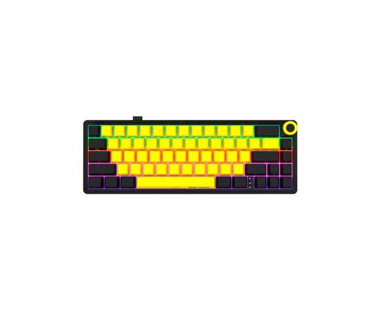 Клавиатура Lorgar KBP70MW Pro RGB Wireless/Bluetooth/USB UA Black/yellow (LRG-KBP70MW-YL-US)