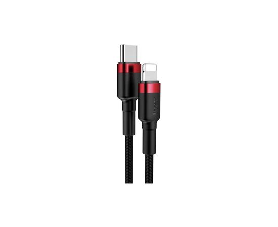 Дата кабель USB-C to Lightning 1.0m Cafule PD 20W red+black Baseus (CATLKLF-91), изображение 2 Дата кабель USB-C to Lightning 1.0m Cafule PD 20W red+black Baseus (CATLKLF-91), изображение 2