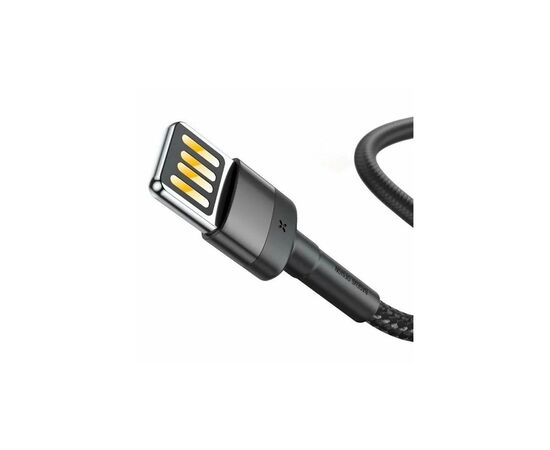 Дата кабель USB 2.0 AM to Lightning 2.0m Cafule grey+black Baseus (CALKLF-HG1), зображення 4 Дата кабель USB 2.0 AM to Lightning 2.0m Cafule grey+black Baseus (CALKLF-HG1), зображення 4