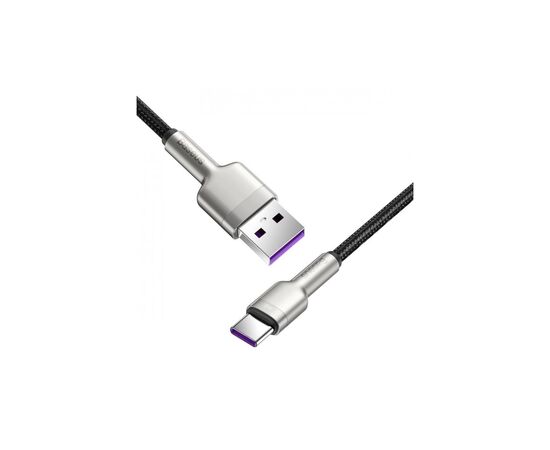 Дата кабель USB 2.0 AM to USB-C 1.0m Cafule Metal 66W black Baseus (CAKF000101), изображение 8 Дата кабель USB 2.0 AM to USB-C 1.0m Cafule Metal 66W black Baseus (CAKF000101), изображение 8