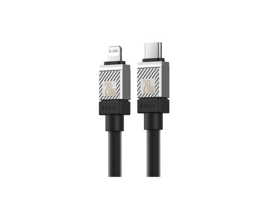 Дата кабель USB-C to Lightning 1.0m CoolPlay Fast Charging 20W black Baseus (CAKW000001), изображение 2 Дата кабель USB-C to Lightning 1.0m CoolPlay Fast Charging 20W black Baseus (CAKW000001), изображение 2