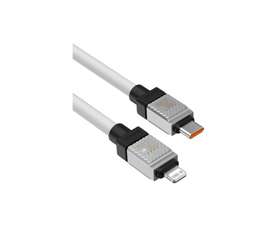 Дата кабель USB-C to Lightning 1.0m CoolPlay Fast Charging 20W white Baseus (CAKW000002), изображение 3 Дата кабель USB-C to Lightning 1.0m CoolPlay Fast Charging 20W white Baseus (CAKW000002), изображение 3