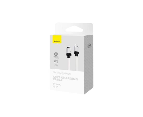 Дата кабель USB-C to Lightning 1.0m CoolPlay Fast Charging 20W white Baseus (CAKW000002), изображение 7 Дата кабель USB-C to Lightning 1.0m CoolPlay Fast Charging 20W white Baseus (CAKW000002), изображение 7