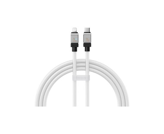 Дата кабель USB-C to Lightning 1.0m CoolPlay Fast Charging 20W white Baseus (CAKW000002)