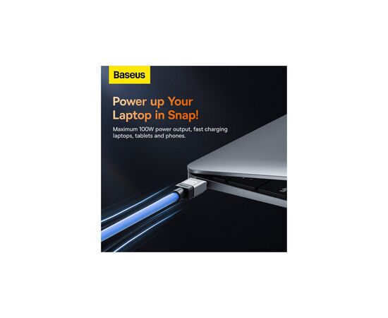 Дата кабель USB-C to USB-C 1.0m CoolPlay Fast Charging 100W blue Baseus (CAKW000203), изображение 9 Дата кабель USB-C to USB-C 1.0m CoolPlay Fast Charging 100W blue Baseus (CAKW000203), изображение 9