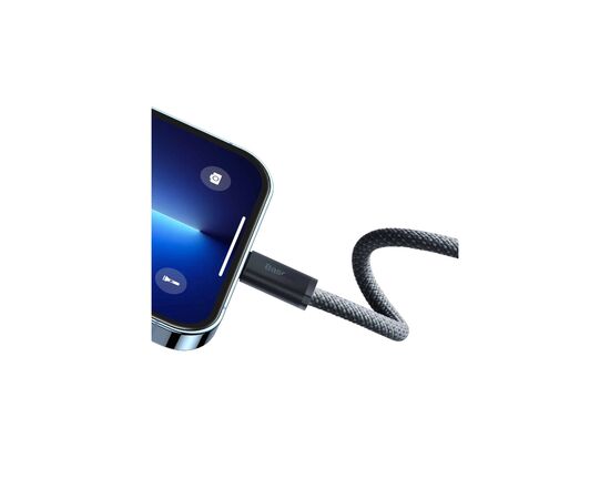 Дата кабель USB-C to Lightning 1.0m Dynamic Fast Charging 20W slate gray Baseus (CALD000016), изображение 3 Дата кабель USB-C to Lightning 1.0m Dynamic Fast Charging 20W slate gray Baseus (CALD000016), изображение 3