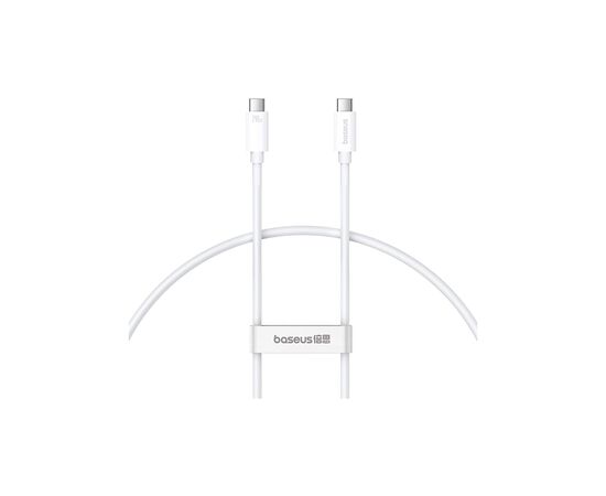 Дата кабель USB-C to USB-C 1.8m Superior USB4 Fast Charging 240W moon white Baseus (P10365200211-05)