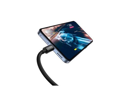 Дата кабель USB 2.0 AM to USB-C 1.0m Superior Fast Charging 60W black Baseus (CAYS000901), изображение 4 Дата кабель USB 2.0 AM to USB-C 1.0m Superior Fast Charging 60W black Baseus (CAYS000901), изображение 4