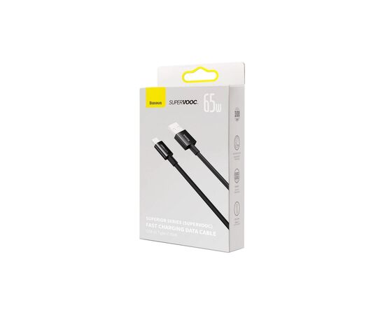 Дата кабель USB 2.0 AM to USB-C 1.0m Superior Fast Charging 60W black Baseus (CAYS000901), изображение 5 Дата кабель USB 2.0 AM to USB-C 1.0m Superior Fast Charging 60W black Baseus (CAYS000901), изображение 5