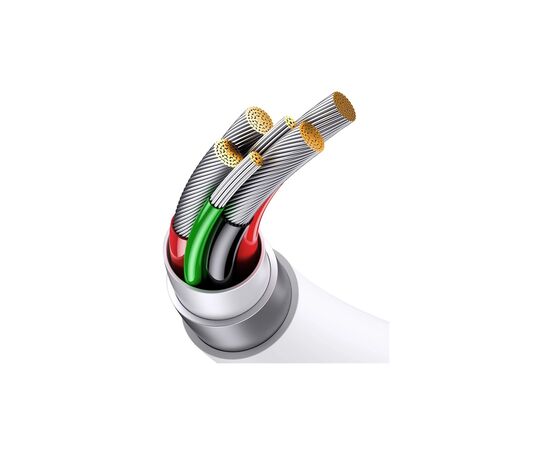 Дата кабель USB 2.0 AM to USB-C 1.0m Superior Fast Charging 60W white Baseus (CAYS000902), изображение 6 Дата кабель USB 2.0 AM to USB-C 1.0m Superior Fast Charging 60W white Baseus (CAYS000902), изображение 6