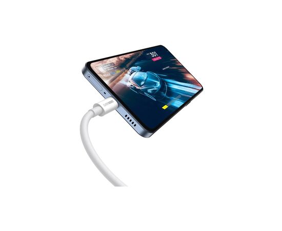 Дата кабель USB 2.0 AM to USB-C 1.0m Superior Fast Charging 60W white Baseus (CAYS000902), изображение 8 Дата кабель USB 2.0 AM to USB-C 1.0m Superior Fast Charging 60W white Baseus (CAYS000902), изображение 8