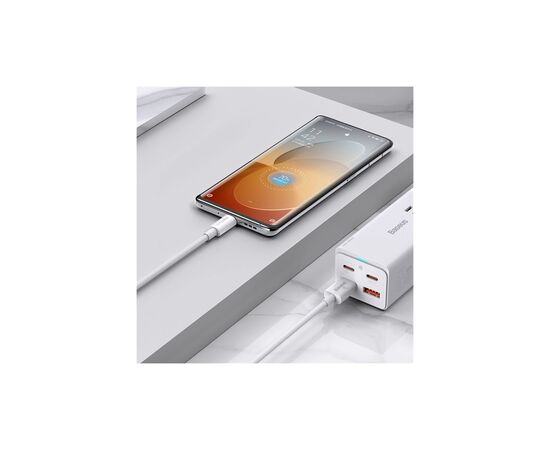 Дата кабель USB 2.0 AM to USB-C 1.0m Superior Fast Charging 60W white Baseus (CAYS000902), изображение 9 Дата кабель USB 2.0 AM to USB-C 1.0m Superior Fast Charging 60W white Baseus (CAYS000902), изображение 9
