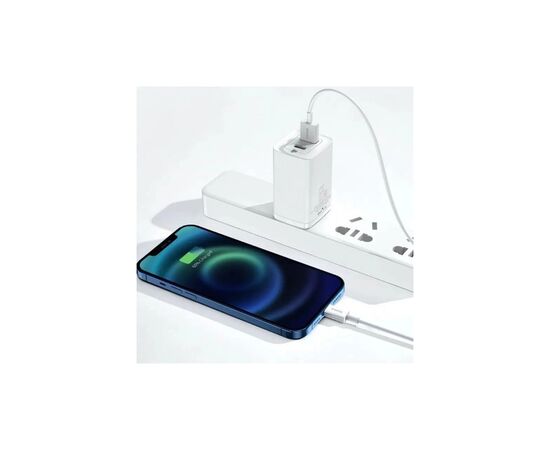 Дата кабель USB 2.0 AM to Lightning 1.5m Superior Fast Charging 2.4A white Baseus (CALYS-B02), изображение 3 Дата кабель USB 2.0 AM to Lightning 1.5m Superior Fast Charging 2.4A white Baseus (CALYS-B02), изображение 3