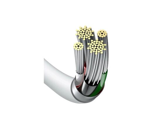 Дата кабель USB 2.0 AM to Lightning 1.5m Superior Fast Charging 2.4A white Baseus (CALYS-B02), изображение 7 Дата кабель USB 2.0 AM to Lightning 1.5m Superior Fast Charging 2.4A white Baseus (CALYS-B02), изображение 7